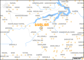 map of Diwāliān