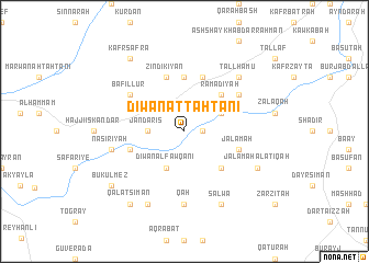 map of Dīwān at Taḩtānī