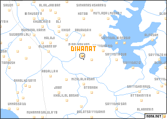 map of Dīwānāt