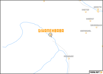 map of Dīwāneh Bābā