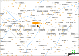 map of Diwānpur