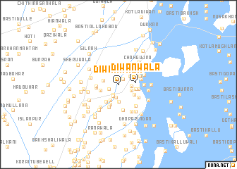 map of Diwānwāla