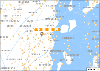 map of Dīwanwāla