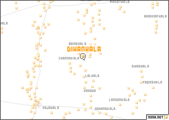 map of Dīwānwāla