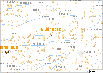 map of Dīwānwāla