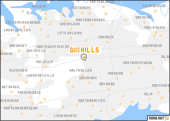 map of Dix Hills