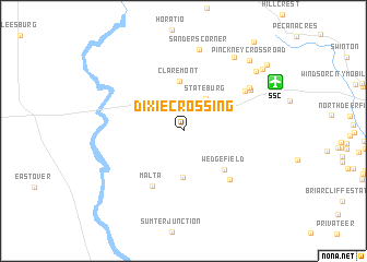 map of Dixie Crossing