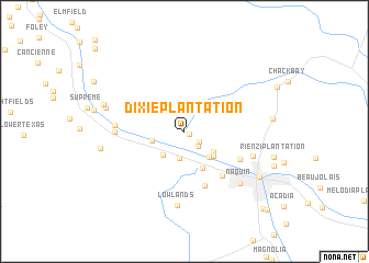 map of Dixie Plantation