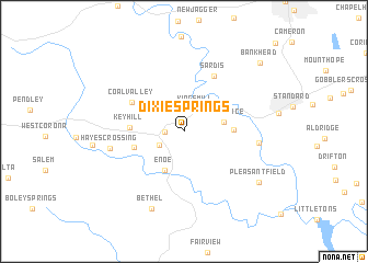 map of Dixie Springs