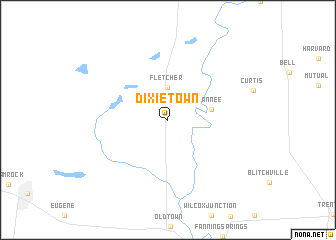 map of Dixietown