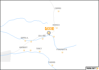 map of Dixie