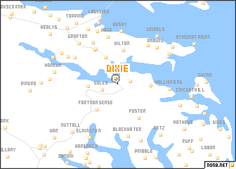 map of Dixie