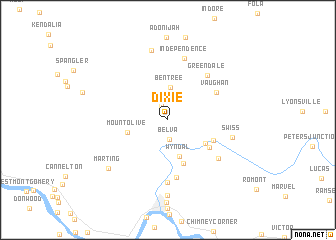 map of Dixie