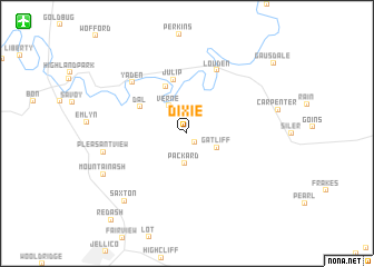 map of Dixie