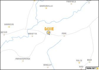 map of Dixie