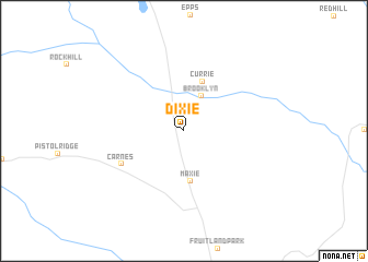 map of Dixie