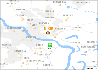 map of Dixie