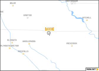 map of Dixie