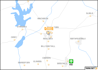 map of Dixie