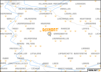 map of Dixmont