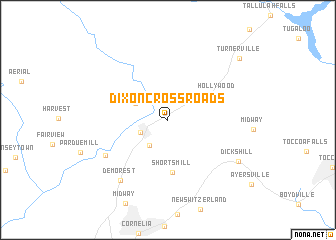 map of Dixon Crossroads