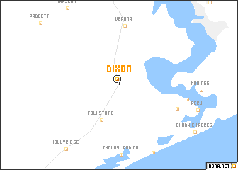 map of Dixon