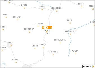 map of Dixon