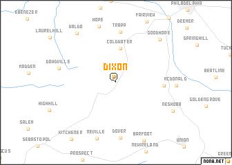 map of Dixon