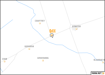 map of Dix
