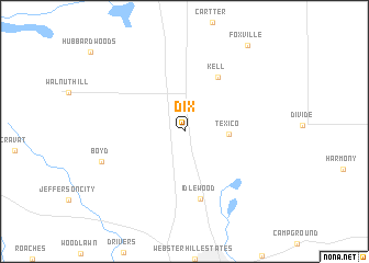 map of Dix