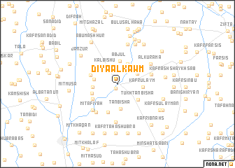 map of Diyā al Kawm