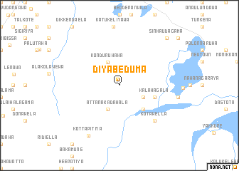 map of Diyabeduma