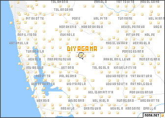 map of Diyagama