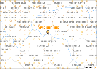 map of Diyakaduwa