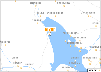 map of Diyān