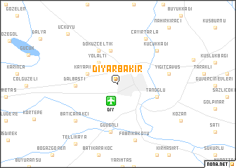 map of Diyarbakır