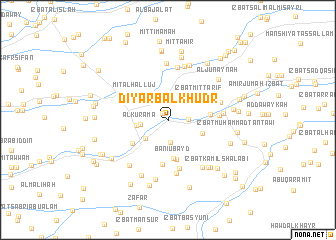 map of Diyarb al Khuḑr