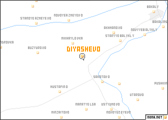 map of Diyashevo