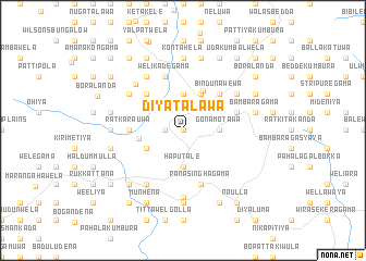 map of Diyatalawa