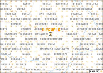 map of Diyawela