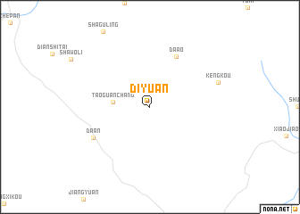 map of Diyuan