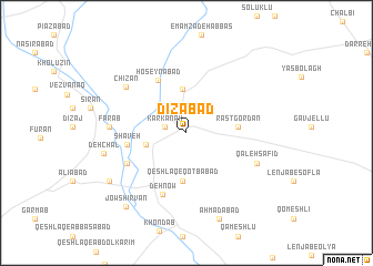 map of Dīzābād