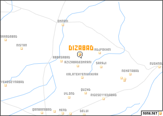 map of Dīzābād