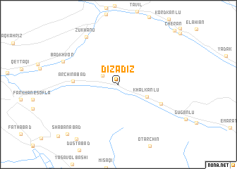 map of Dīzādīz