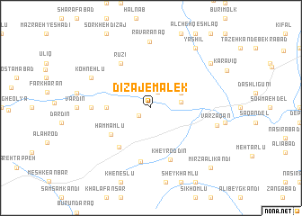 map of Dīzaj-e Malek