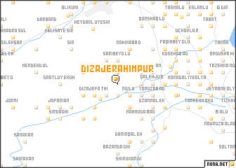 map of Dīzaj-e Raḩīmpūr