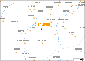 map of Dīzajvar