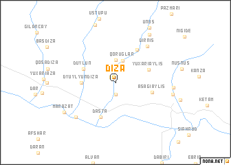 map of Diza