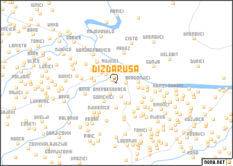 map of Dizdaruša