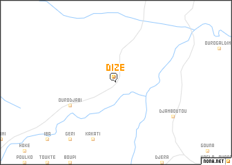 map of Dizé